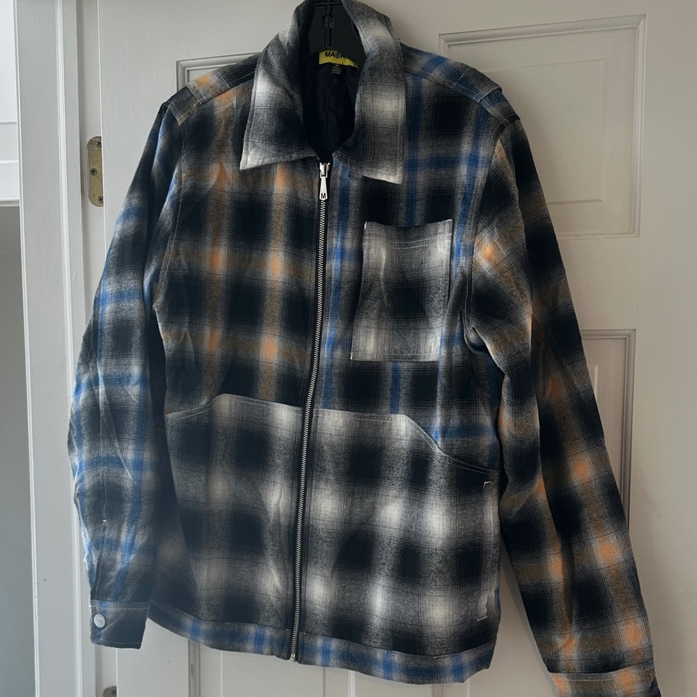 MARKET men’s plaid flannel fall jacket M